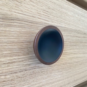 &quot;Holz schwarz Mitte rund &quot;&quot;Schüssel&quot;&quot; Schrank Schublade Knauf, Schubladenknauf, Küchenschrank Hardware