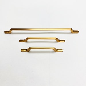 Old  Gold Brush Style 52&quot; Rectangular Drawer Pulls, Cabinet Handles, Modern Cabinet Hardware Farmhouse Drawer Pull