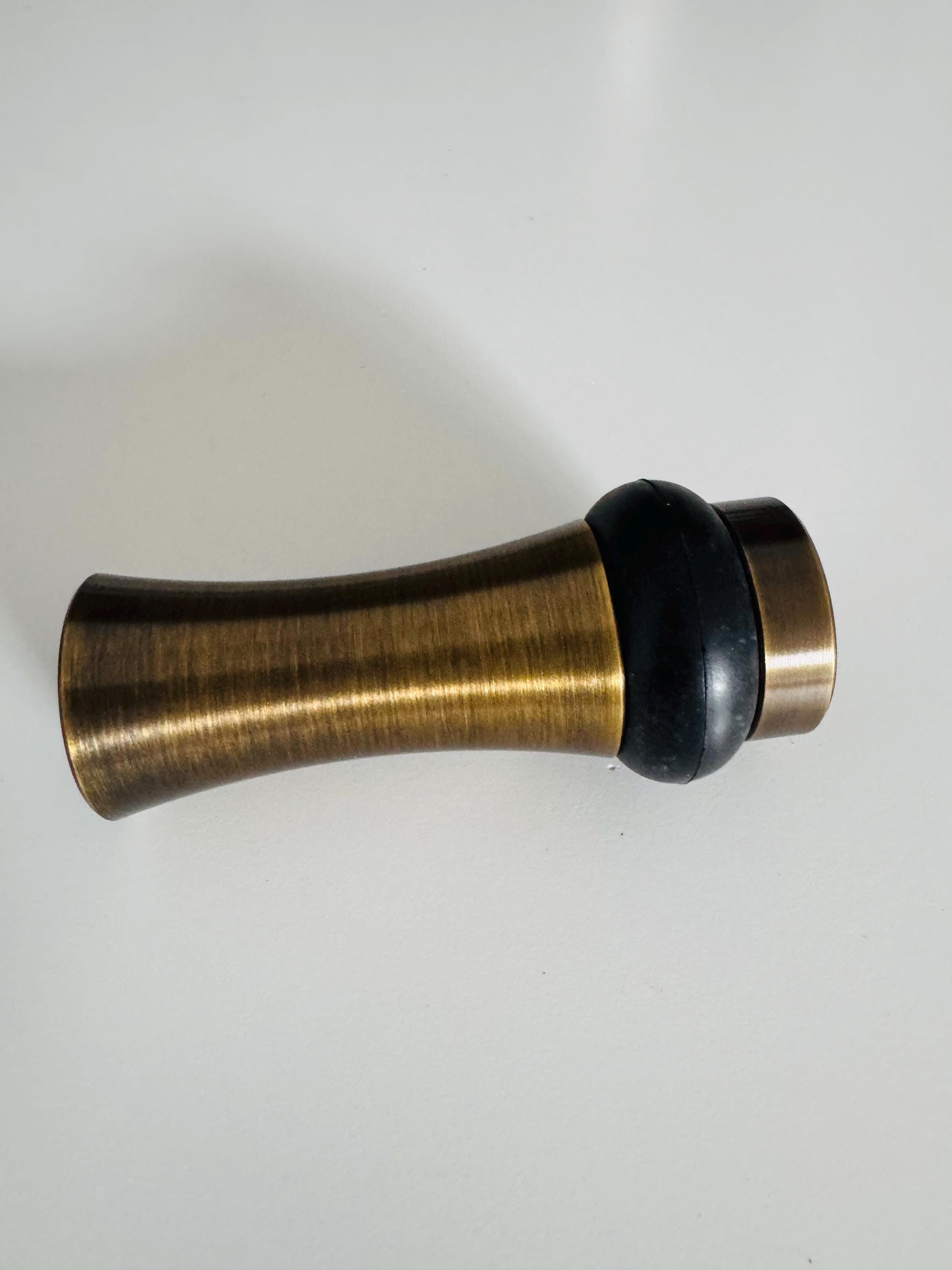 アンティーク真鍮製丸型ドアストッパー 3-1/2 インチ装飾、真鍮製