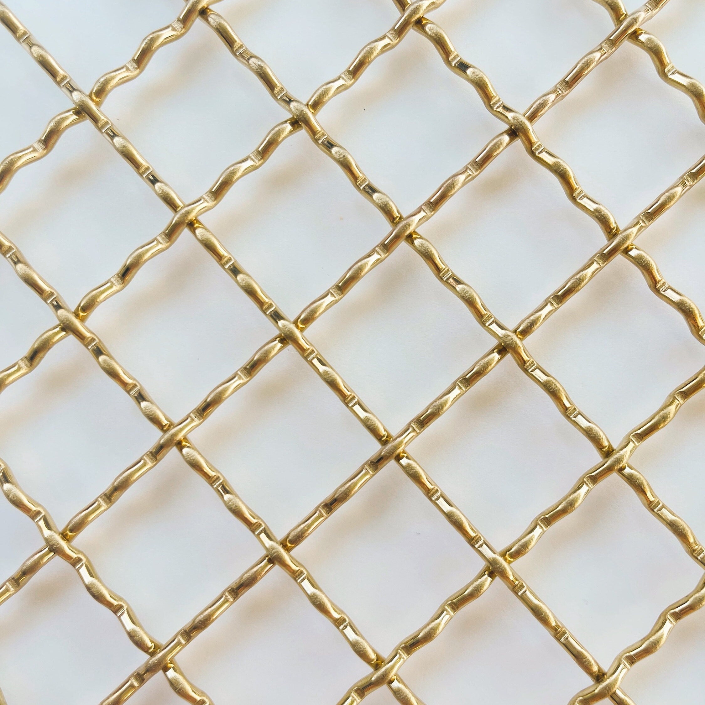Wire Mesh Antique Brass Finish Furniture and Creative Grille Mesh 