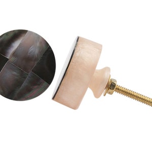 Shell and Resin Cabinet Drawer Knob, Modern Cabinet Hardware Farmhouse Drawer Pull