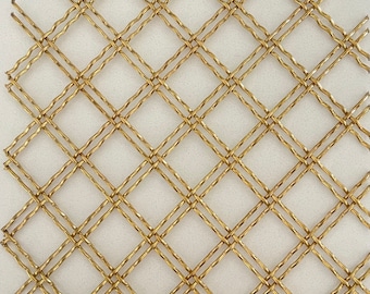 Wire Mesh Satin Brass Furniture and Creative Grille Mesh JB