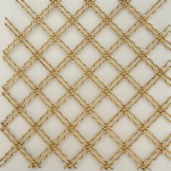 Malla metálica de latón satinado para muebles y rejilla creativa JB