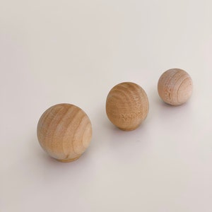 Wooden Natural Maple Ball Knob