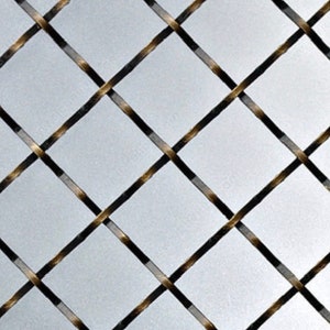 Wire Mesh Burnished Brass &quot;L&quot; Architectural Woven  Furniture and Creative Grille Mesh