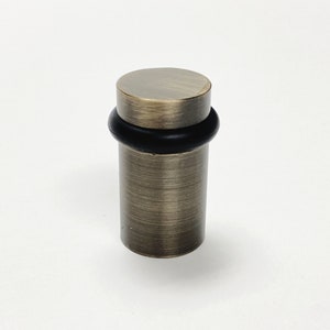 Bright Nickel Solid Brass High Clearance Flat Top Floor Door Stop Bright Nickel Solid Brass High Clearance Flat Top Floor Door Stop