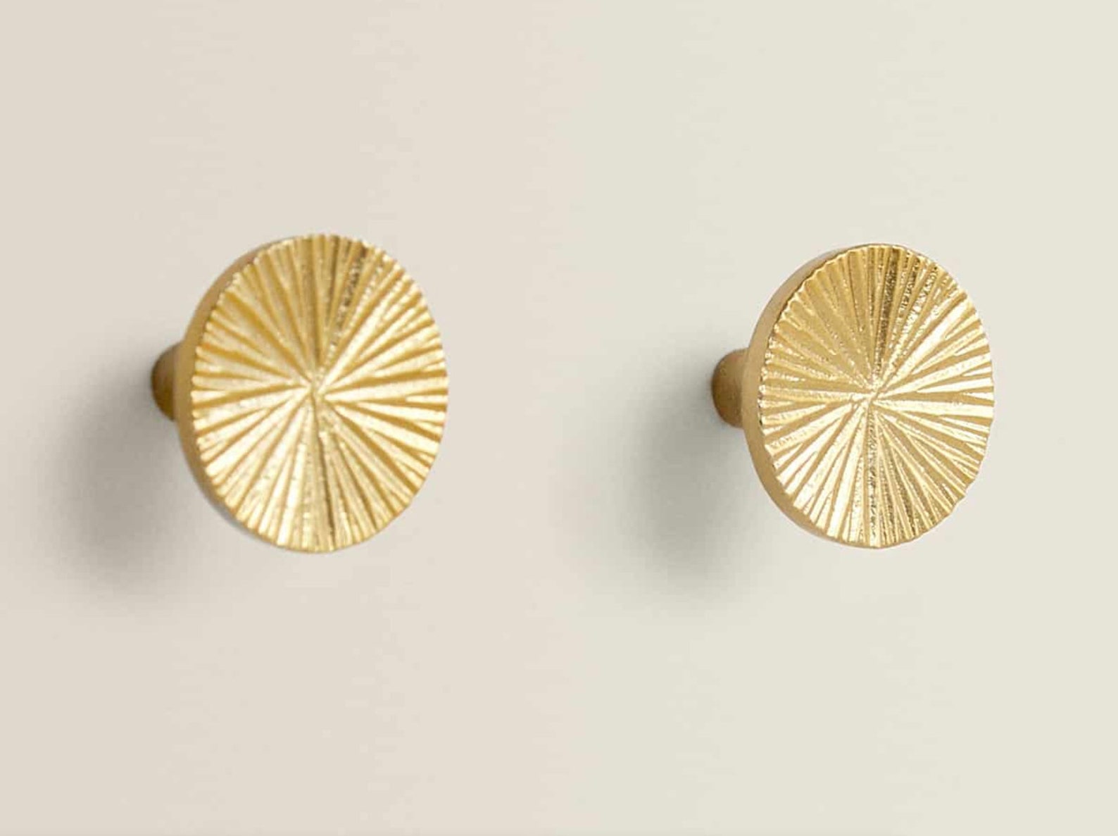 Round Gold Knob Modern Hardware Farmhouse Etsy