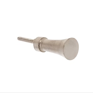 Silver Flared Tube Cabinet Knob, Modern Cabinet Hardware Farmhouse Drawer Pull