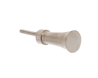 Silver Flared Tube Cabinet Knob, Modern Cabinet Hardware Farmhouse Drawer Pull