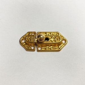 Unlacquered Polished Brass Victorian Latch | Cabinet Hardware Farmhouse Drawer Pull