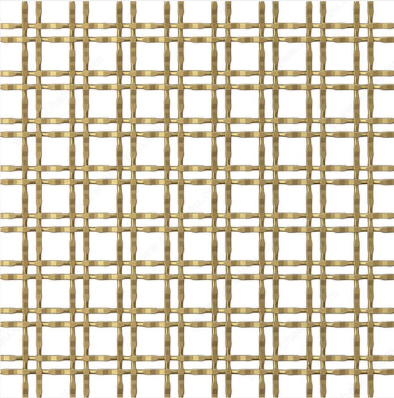 Wire Mesh Brass Architectural Woven style B Satin Brass Furniture