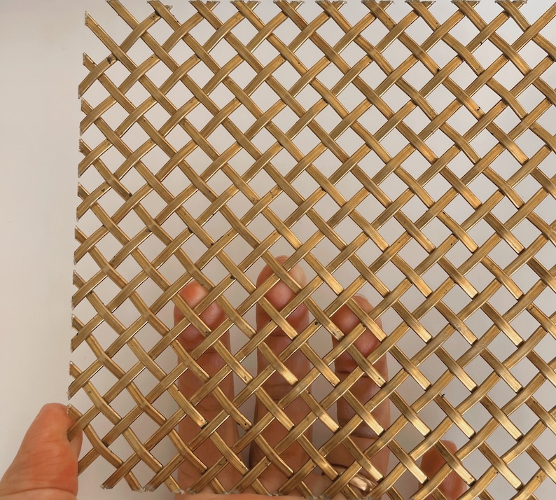 Wire Mesh Satin Brass Furniture and Creative Grille Mesh Etsy