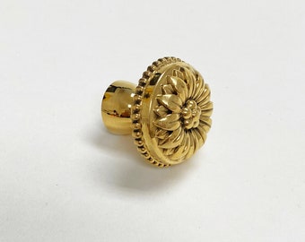 Solid Brass  "Dalia" Cabinet Knobs, Drawer Pull, Kitchen Cabinet Hardware