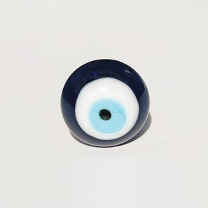 Evil Eye Glass Knob, &quot;Blue&quot; Modern Cabinet Hardware Farmhouse Drawer Knob