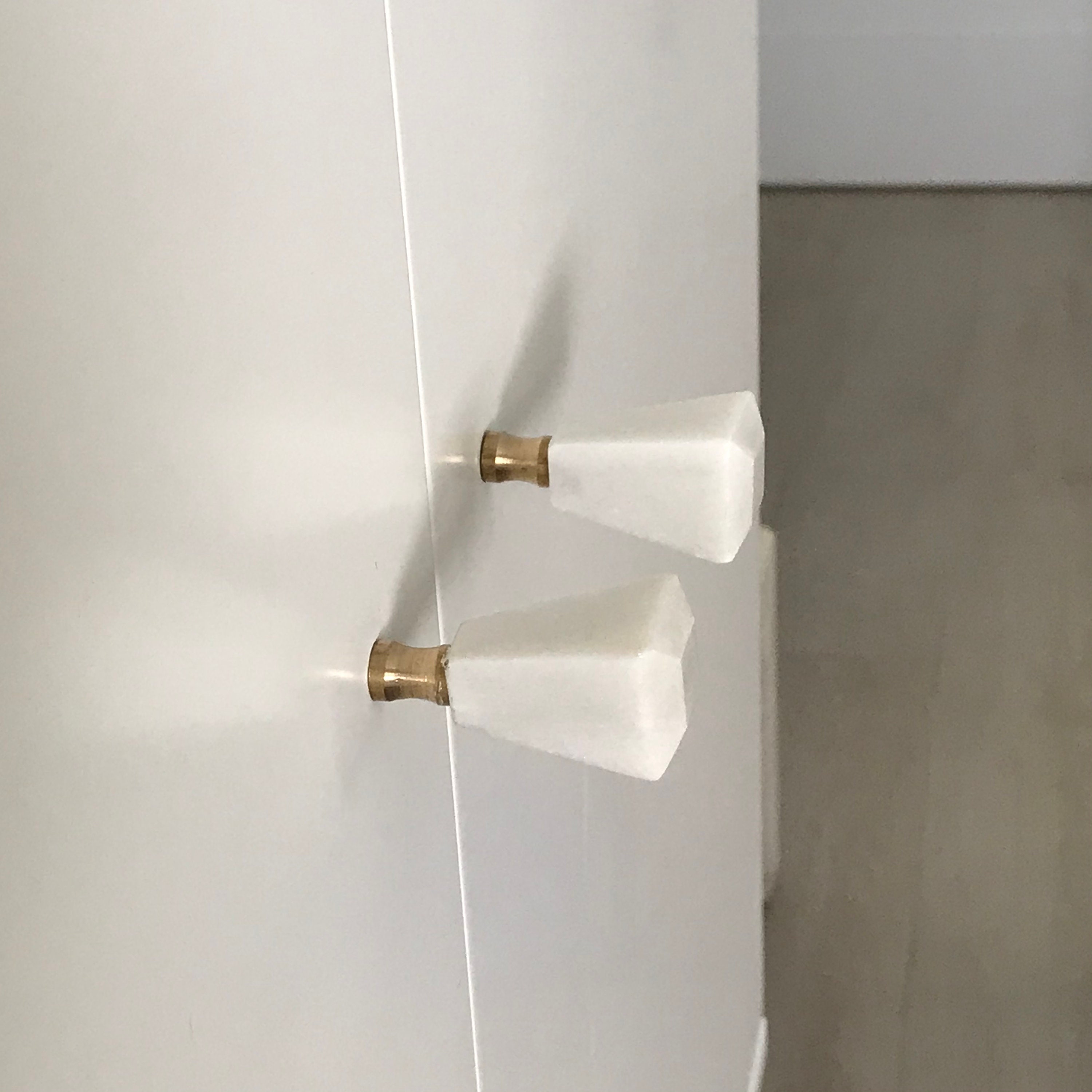 Latón Gabinete Perilla Geométrico Latón y Cajón de | Etsy