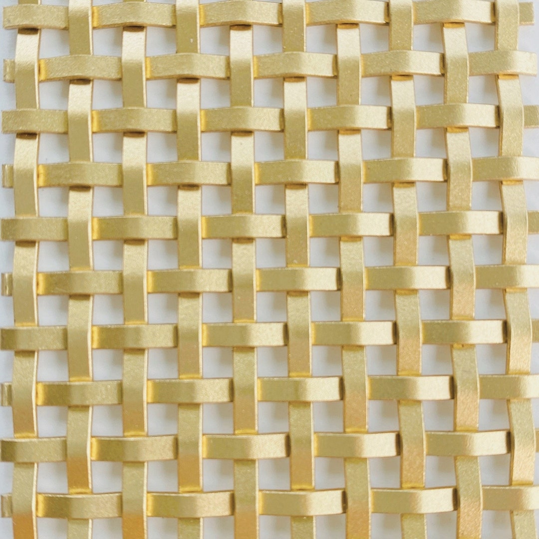 Satin Brass Wire Mesh Furniture and Creative Grille Mesh Style B001SB