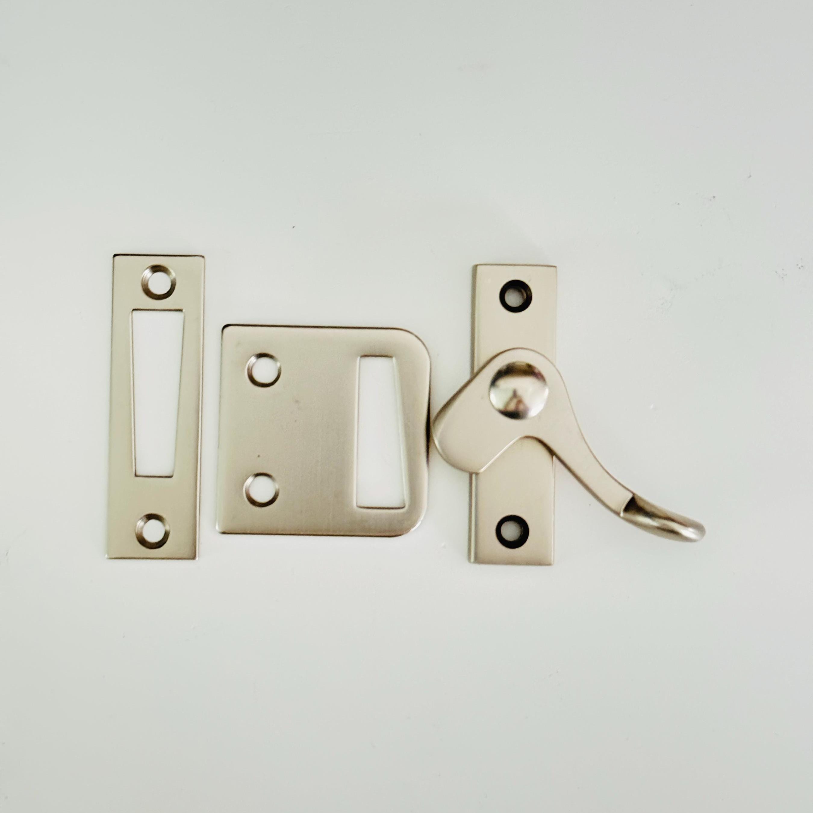 Window Hardware Rim Strike Polished Nickel Casement Window Latch Right Hand Lever, Mortise & Rim ...