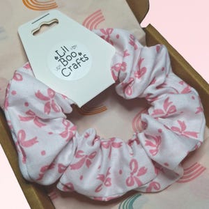 Pretty in Pink Bow Scrunchies - 2 Cute Options!
