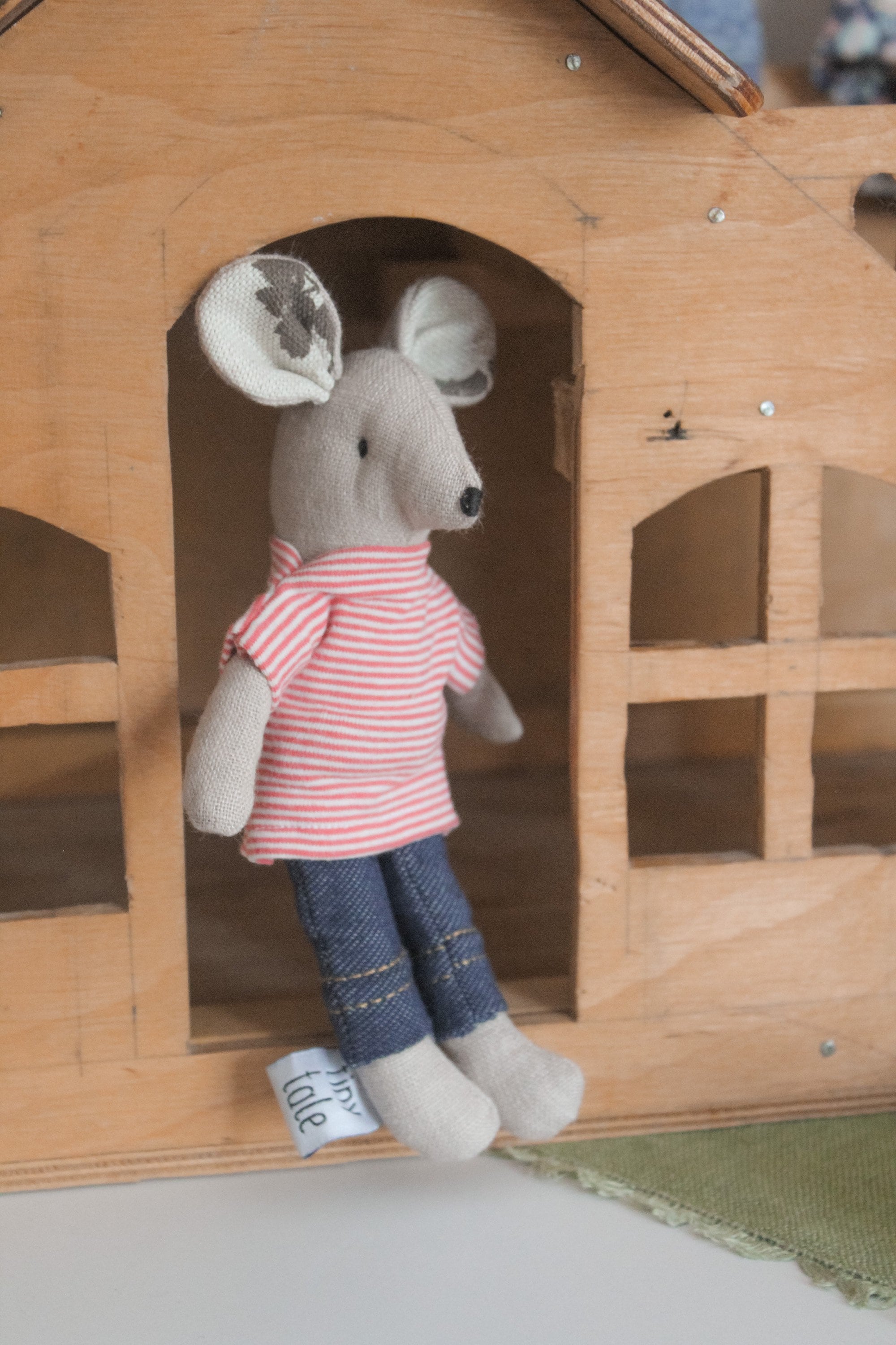 Dollhouse Mouse Stuffed Animal Mice toys Linen mouse toy Etsy