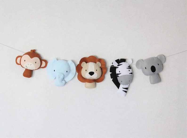 Safari nursery wall decor Jungle theme baby shower decor Zoo Etsy