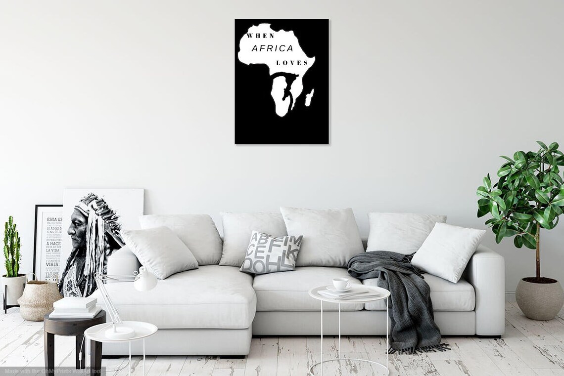I LOVE AFRICA wall art PRINTABLE Wall Art Bedroom Decor | Etsy