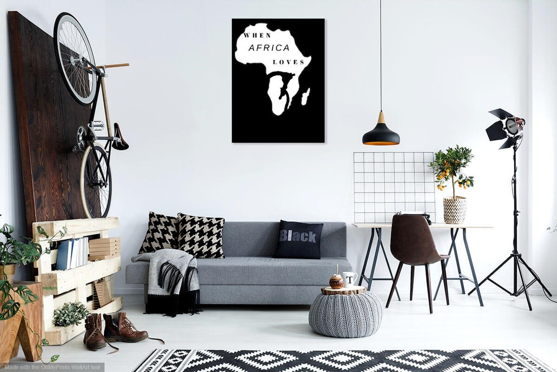 I LOVE AFRICA wall art PRINTABLE Wall Art Bedroom Decor | Etsy