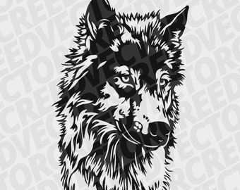 Lobo SVG, Cabeza de lobo SVG, Lobo dxf, Animales SVG, Lobo tatoo svg, imágenes prediseñadas de lobo, Depredador, archivo de corte de plantilla, cricut, silueta svg, vector