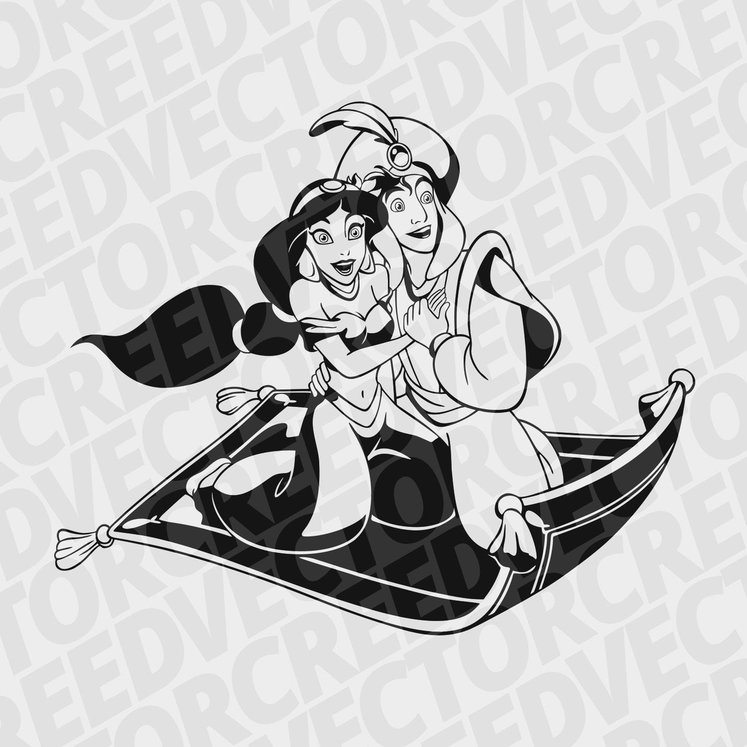 Download Alladin Svg Princess Jasmine Alladin Dxf Jasmine Svg Etsy