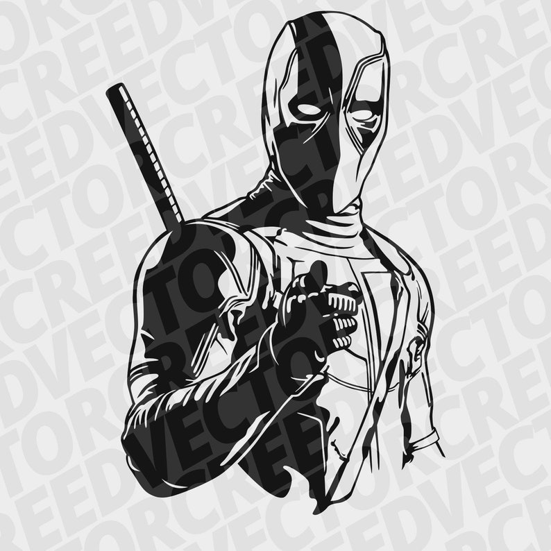 Download Deadpool svg Deadpool Deadpool Stencil Marvel svg cricut ...