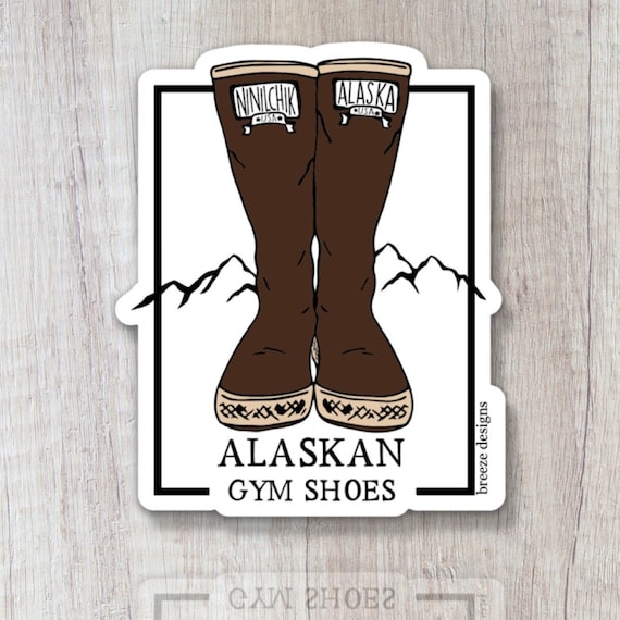 Alaska Tuff boot Vinyl Sticker Paper Paper & Party Supplies Stickers ...