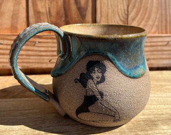 Gorgeous in Green Pottery Mug 12 oz.