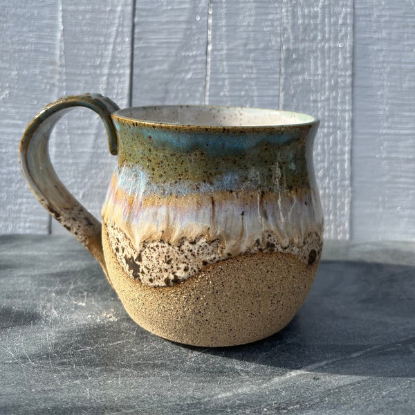 Beach Vibes Pottery Mug (14 oz)