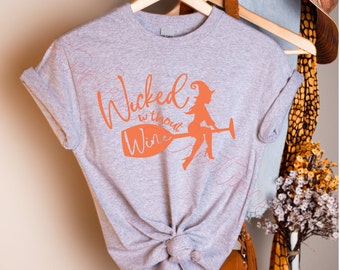 Wicked Without Wine Shirt, Wicked Without Wine T-Shirt, Halloween Funny T-Shirt, Halloween Wicked Without Wine Shirt, Glitter Available!