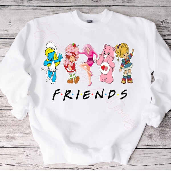 Friends 80's Shirt, Custom Friends Shirt, 80's Friends T-Shirt, 80's Friends Shirt, Sweatshirts & Long Sleeves Available