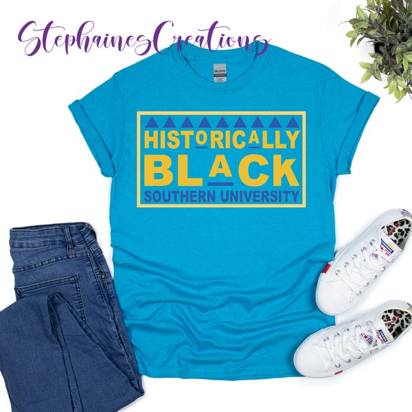 Südliches Shirt, individuell historisch schwarzes Universitäts-Shirt, Unisex Südliches Shirt, jedes HBCU Unisex T-Shirt