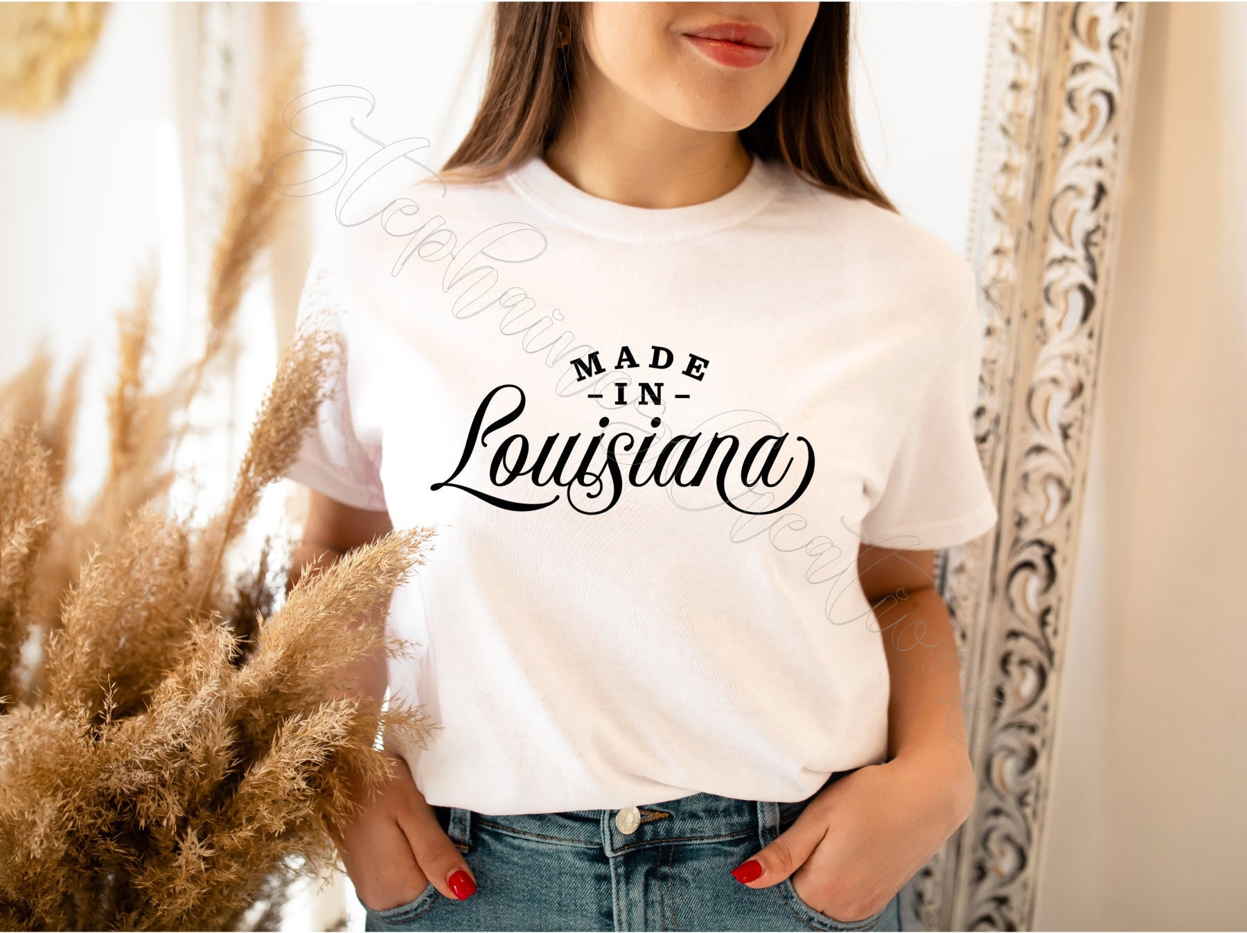 StephainesCreations Just A Louisiana Girl in A Texas World Shirt, Louisiana Girl Shirt, Louisiana Girl in Texas Shirt