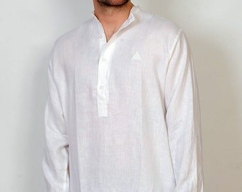 Mens Irish Linen Nightshirt Spring/Summer weight