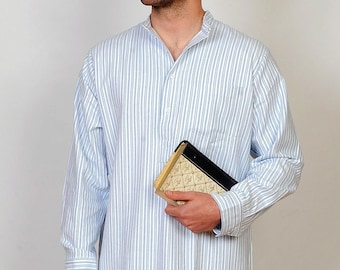 Mens Cotton Flannel Nightshirt