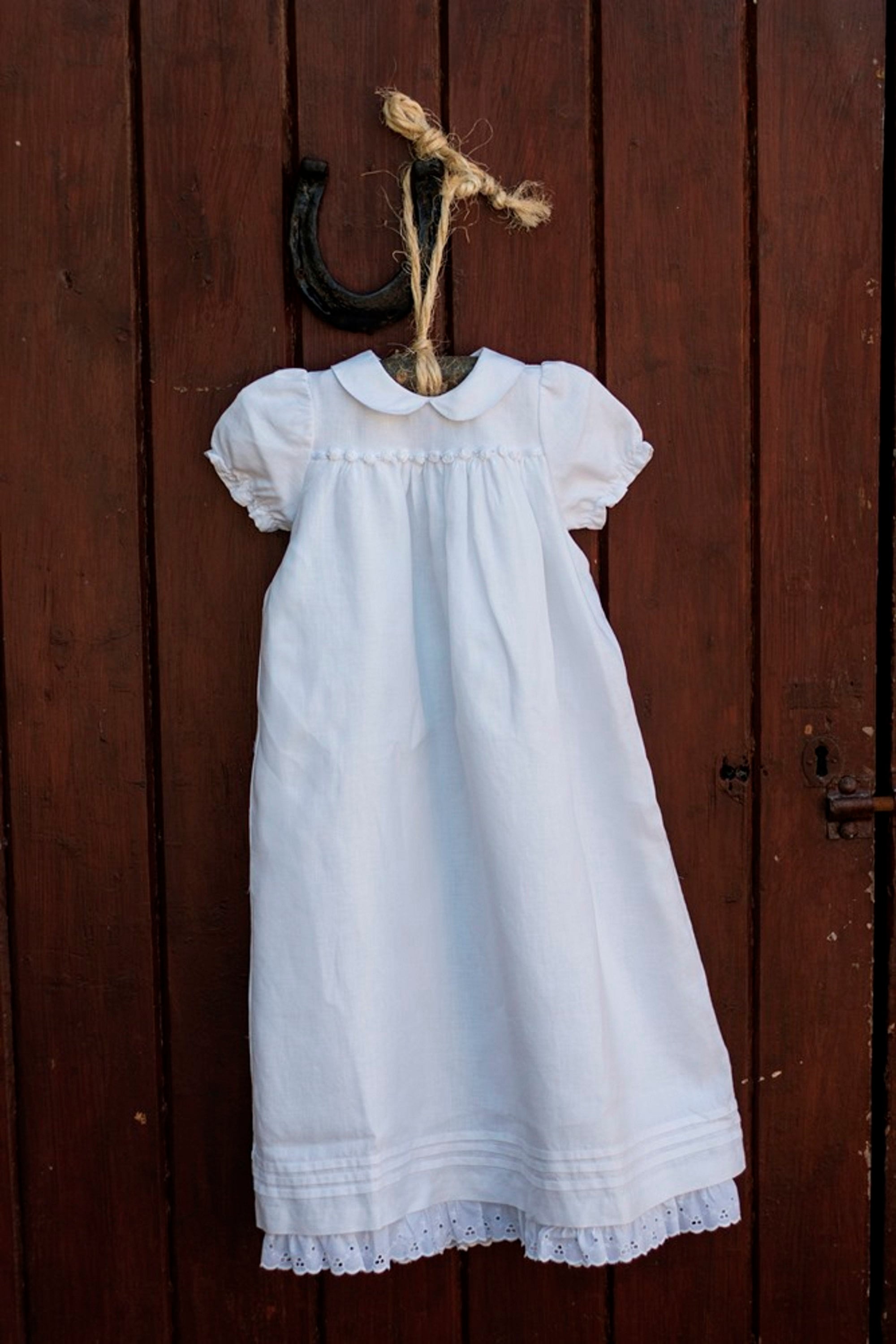 Linen Baptism Gown - Etsy