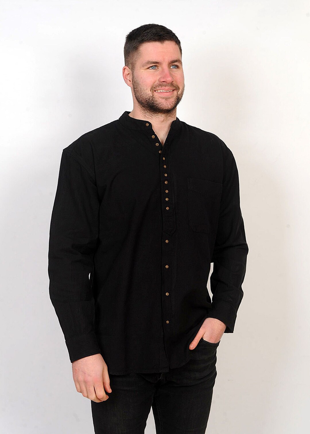 Beaded Grandad Shirt main image 1