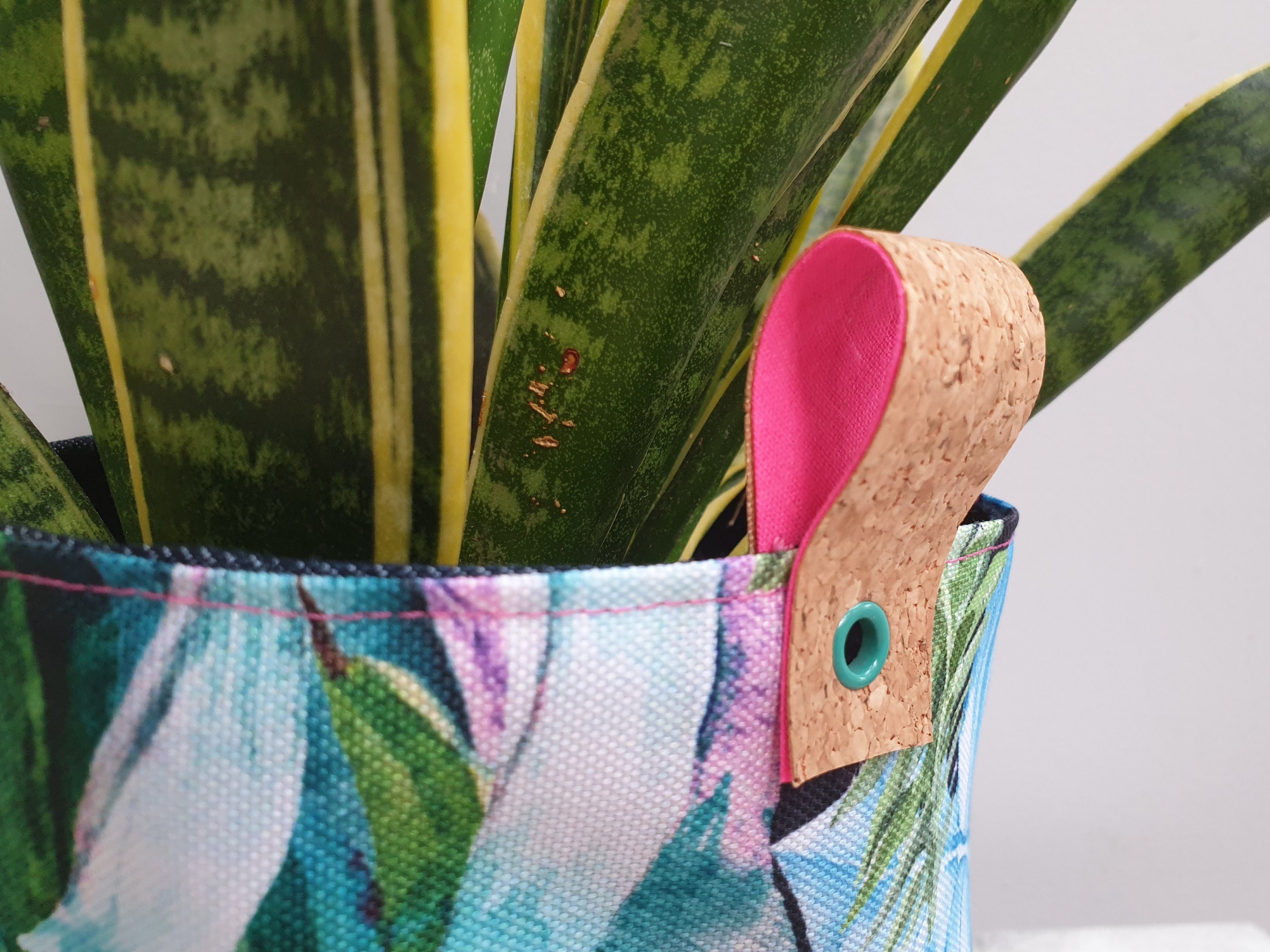 Large Botanical Plant Pot Cover or Bathroom Storage Basket Etsy