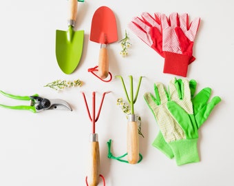 Garten Werkzeug Geschenk Harke Zange Schaufel Handschuhe Gartenwerkzeug