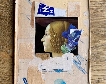 Collage 'Fleur bleue'