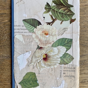 Collage ‘Fiore bianco’