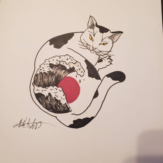 Mon Mon Cat Wave Design Etsy Mon Mon Cat Wave Design Etsy