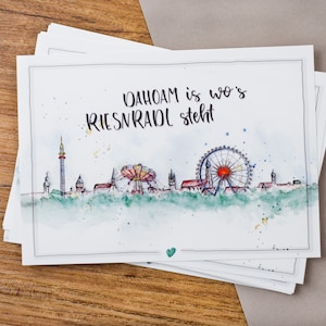 Postkarte | Grußkarte | "Volksfest" | Straubing