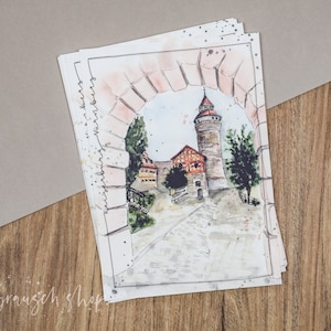 Postkarte | "Kaiserburg" | Nürnberg | Bayern