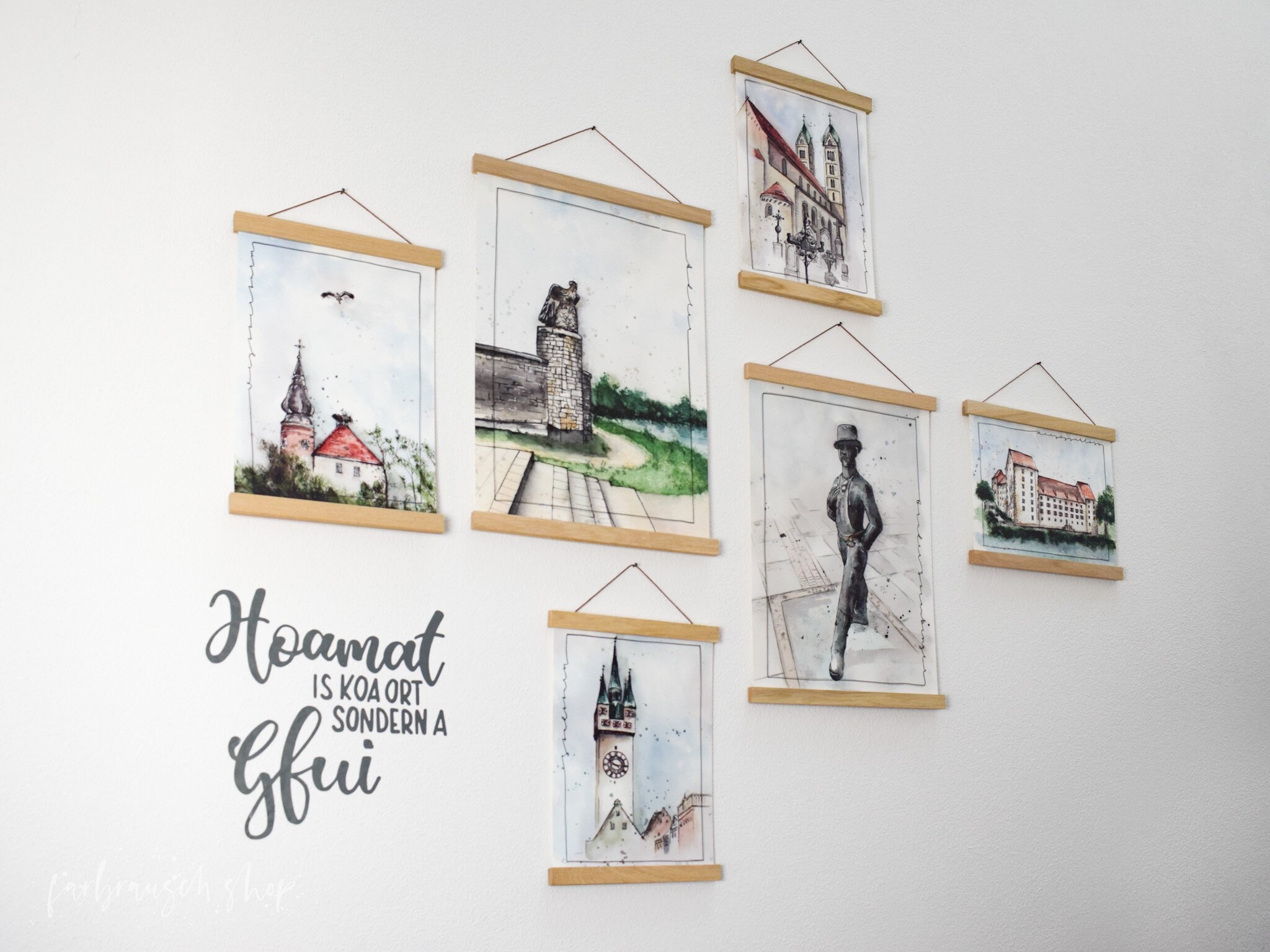 WandTattoo Hoamat bayerischer Spruch handgeschrieben Etsy.de