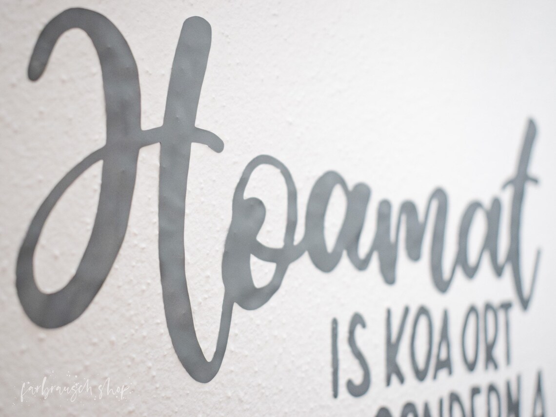 WandTattoo Hoamat bayerischer Spruch handgeschrieben Etsy.de
