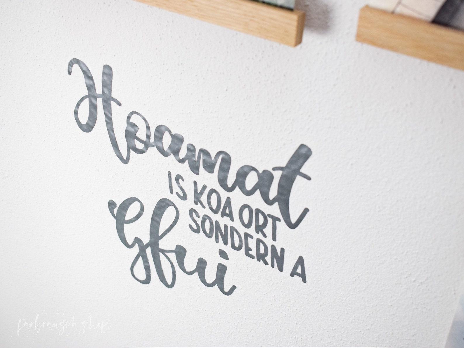 WandTattoo Hoamat bayerischer Spruch handgeschrieben Etsy.de